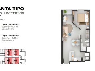 Foto 7 de Departamento a estrenar en venta en Nueva Cordoba - POCITO