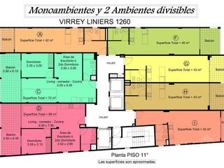 Foto 27 de Venta 1 ambiente a estrenar en Boedo balcón al frente