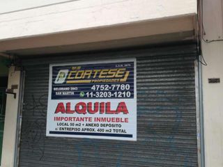 Alquiler San Martin Ctro Local 50mts + anexo 400mts
