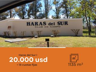 Foto 1 de Terreno en venta - 1135 mts2 - Haras Del Sur I [FINANCIADO]