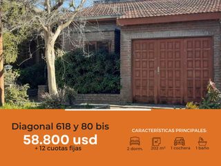 Foto 1 de Casa en venta - 2 dormitorios 1 baño 1 cochera - 202mts2 - Villa Montoro [FINANCIADA]
