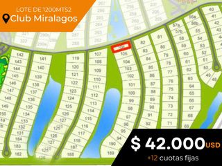 Foto 1 de Terreno en venta - 1200 mts2 - Club Miralagos [FINANCIADO]