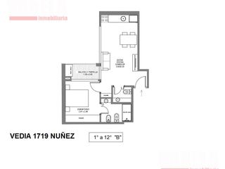 Foto 8 de Ideal INVERSOR!! Vedia 1719 P10° 2 amb. cfte. c/ bcón. 2 bños.T45m².Amenities.