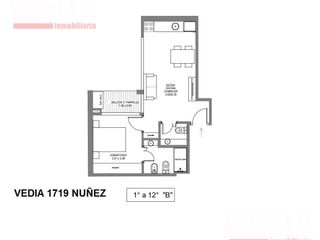 Foto 9 de Ideal INVERSOR!! Vedia 1719 P10° 2 amb. cfte. c/ bcón. 2 bños.T45m².Amenities.