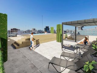 Foto 17 de 2 Amb piso alto / Piscina Deck solarium SUM Terrazas con parrillas y duchas Bike Parking Cocheras