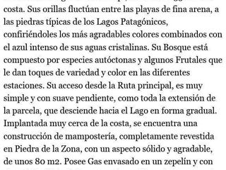 Foto 6 de Importante Fracción costa de lago en Villa La Angostura zona Brazo Huemul