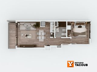 Foto 66 de Monoambiente en venta -contrafrente-32 metros-Pozo - Avenida 7-La Plata
