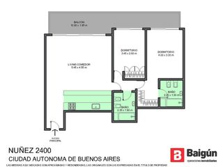Foto 5 de Departamento de 3 ambientes en venta en Nuñez