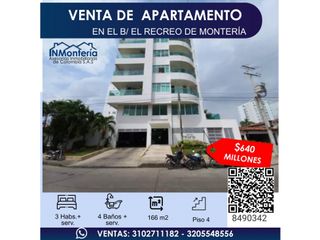 Foto 1 de VENTA DE APARTAMENTO EN EL B/ EL RECREO DE MONTERIA