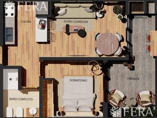 Foto 11 de Venta de Departamento 2 ambientes con balcón y parrilla en Bernal