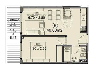 Foto 17 de Venta Departamento 2 ambientes con balcón en Nuñez a estrenar
