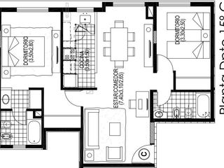 Foto 5 de Departamento en venta Bv. Umberto Illia 2 dormitorios 2 baños con pileta