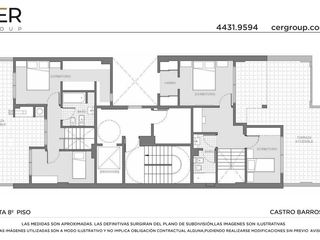 Foto 5 de 4° C - 45m2 totales - monoambiente divisible a estrenar -