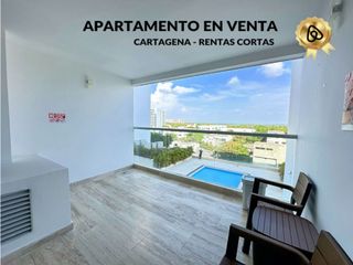 Foto 1 de APARTAMENTO EN VENTA EN CARTAGENA PARA RENTA CORTA  VISTA A CIENEGA