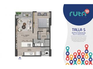 Foto 7 de Venta Apartamento cesión de derechos proyecto Ruta 39