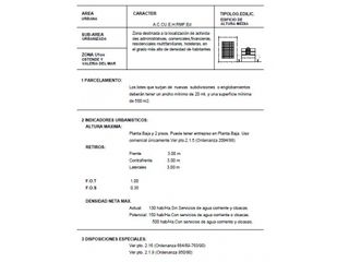 Foto 11 de Lote multifamiliar sobre AV. Víctor Hugo- Ostende apto todos los usos