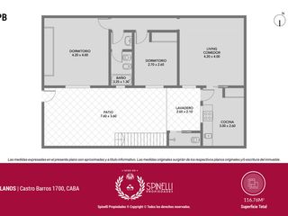 Foto 6 de Venta departamento tipo PH 3 ambientes con dependencia como dormitorio 117M² en Boedo sin expensas