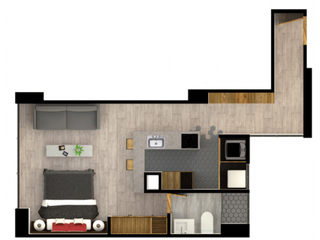 Foto 2 de Apartaestudio en venta Chico