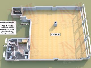 Foto 20 de Oportunidad - Retiro - Piso Oficina al Frente Sup 98m2 u$s199.900