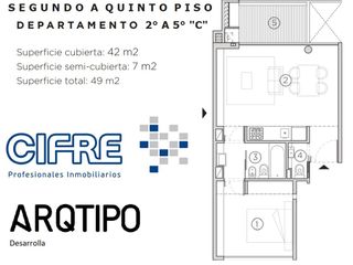 Foto 2 de Departamento 2 ambientes baño y toilette, Balcón aterrazado con parrilla  amenities. MUDATE YA!!
