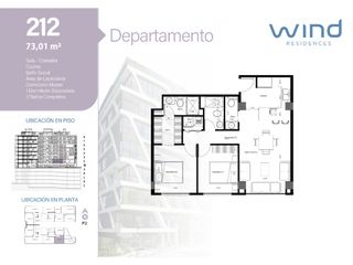 Foto 1 de Ponceano, Departamento en Venta, 73.08m2, 2 Habitaciones