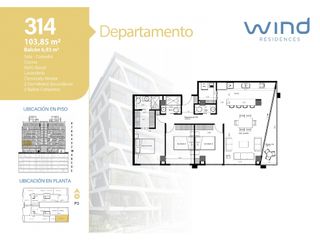 Foto 1 de Ponceano, Departamento en Venta, 103.85m2, 3 Habitaciones