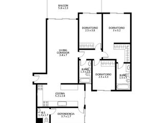 Foto 24 de Dpto Villa Urquiza, edif categoría, amenities, 3 dorm, depen, cochera, Balcón/terraza, Seg24hs