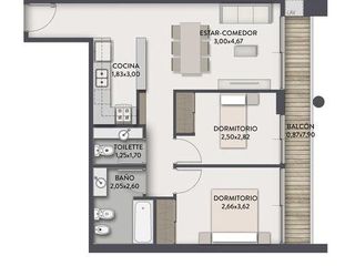 Foto 11 de DEPARTAMENTO EN VENTA A ESTRENAR DE 2 AMBIENTES EN ALMAGRO CON AMENITIES FINANCIACIÓN OPORTUNIDAD