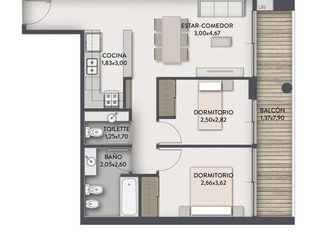 Foto 18 de DEPARTAMENTO EN VENTA A ESTRENAR DE 2 AMBIENTES EN ALMAGRO CON AMENITIES FINANCIACIÓN OPORTUNIDAD