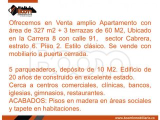 Foto 2 de *VENTA APARTAMENTO 327 M2 + 60 M2 TERRAZAS + 5 PARQUEADEROS