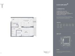 Foto 13 de Departamento 2 ambientes en alquiler amoblado en Concepción