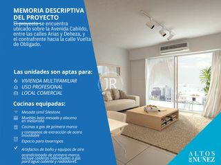 Foto 2 de Departamento en venta de 1 dormitorio en Núñez