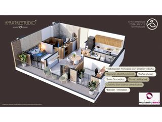 Foto 9 de VENTA  APARTAESTUDIOS SOBRE PLANOS AV. SUR PEREIRA