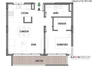 Foto 3 de 17 e/ 39 y 40 -Departamento 1 dorm EN POZO