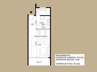 Foto 3 de MONOAMBIENTE EN VENTA LA PLATA - EN OBRA