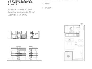 Foto 33 de Departamento monoambiente al contra frente con amenities