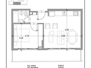 Foto 13 de Departamento 2 ambientes en venta - Nuñez