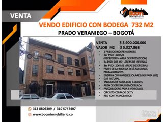 Foto 1 de **VENDO EDIFICIO CON BODEGA PARA ALIMENTOS 732 M2 PRADO VERANIEGO