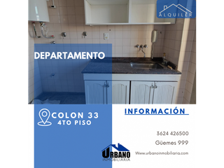 Foto 1 de DEPARTAMENTO 4TO PISO - COLON 33
