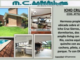 Foto 1 de AT75. ICHO CRUZ. GRAN CASA FRENTE AL RIO (6/8PAX)