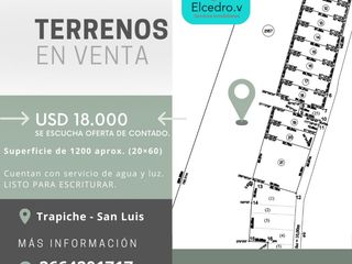 Foto 3 de venta de lotes 7 cajones Trapiche - San Luis
