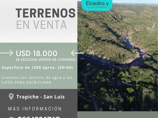 Foto 2 de venta de lotes 7 cajones Trapiche - San Luis