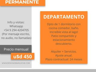 DEPARTAMENTO EN ALQUILER PERMANENTE EN BARILOCHE