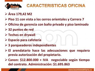 Foto 3 de **ARRIENDO OFICINA 180 M2 TORRE SAMSUNG