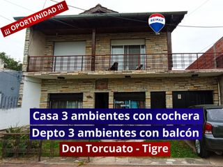 Foto 1 de VENTA CASA Y DEPARTAMENTO 3 AMBIENTES DON TORCUATO