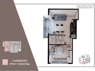 Foto 32 de Venta, Departamento, Monoambiente, Balcón, Monte Castro