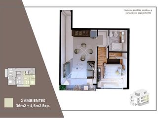 Foto 33 de Venta, Departamento, Monoambiente, Balcón, Monte Castro