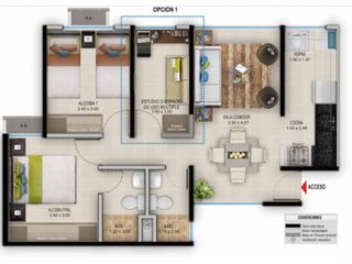 Foto 3 de APARTAMENTO EN ARRIENDO O VENTA  CORALINA