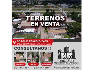 Foto 1 de EN VENTA: TERRENOS EN BARRIO BARBERAN - Rcia, Chaco