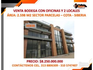 Foto 1 de **VENTA BODEGA 2.598 M2 COTA - SIBERIA